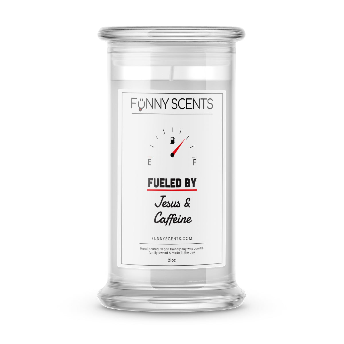 Fueled By Jesus and Caffeine Candles