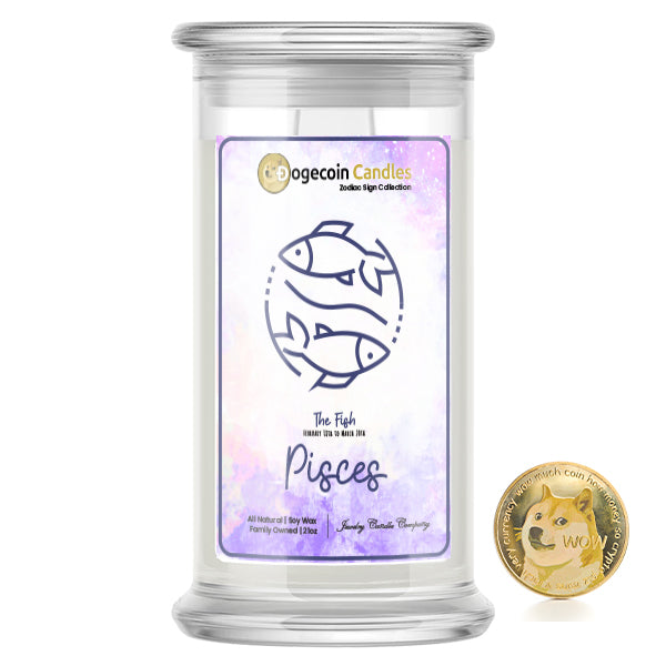 Pisces Zodiac Dogecoin Candles