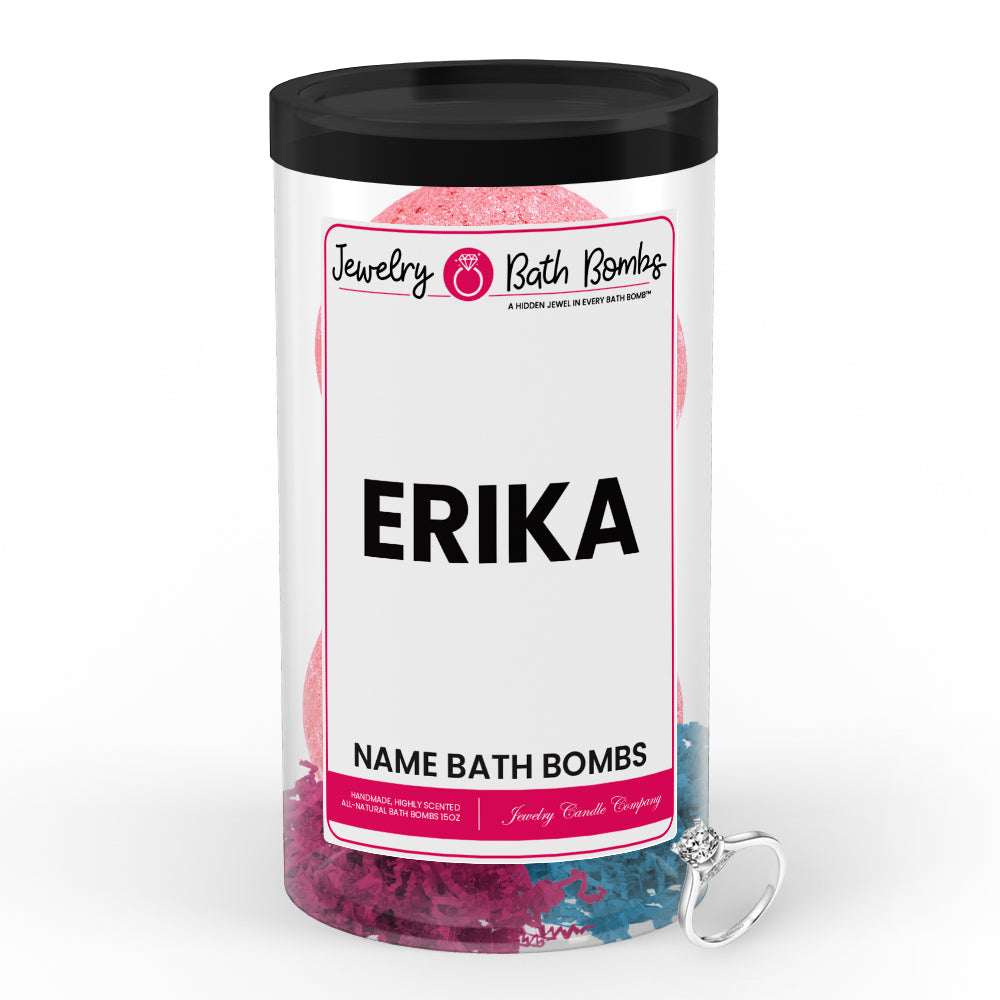 ERIKA Name Jewelry Bath Bomb Tube