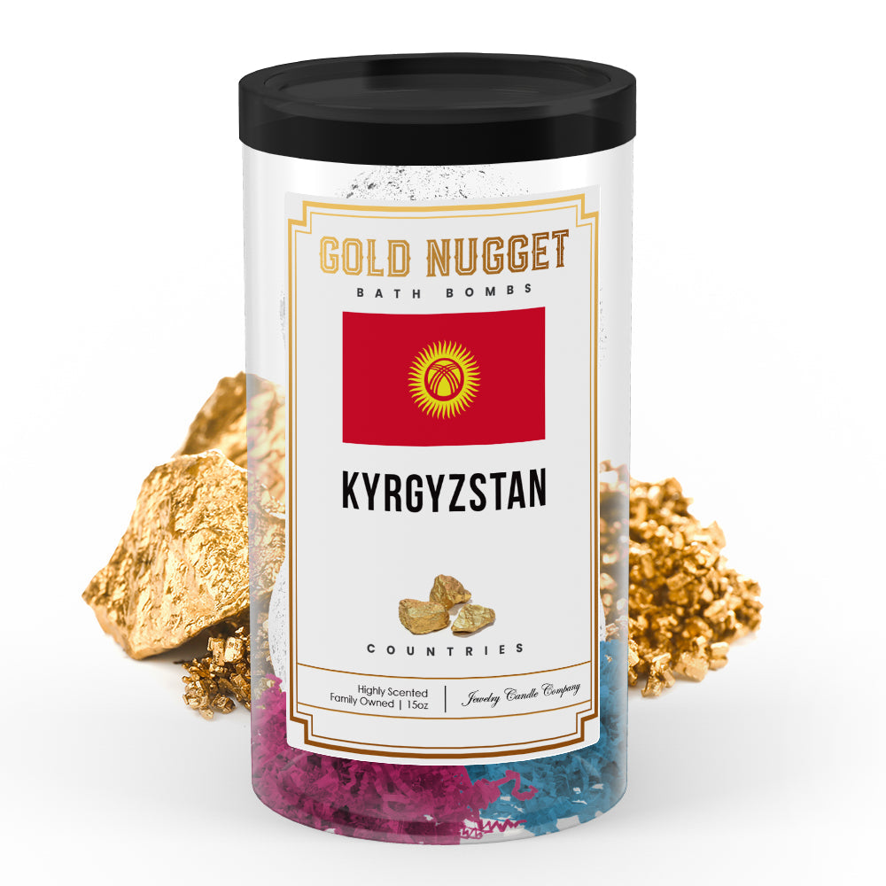 Kyrgyzstan Countries Gold Nugget Bath Bombs