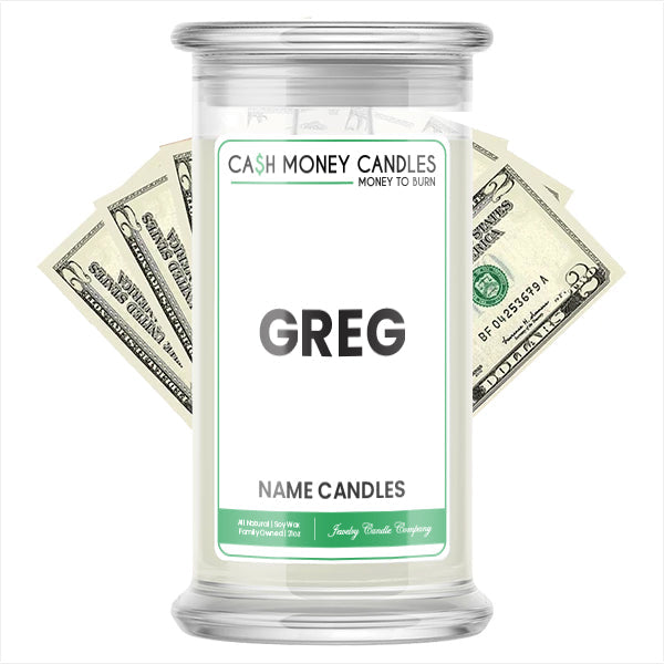 GREG Name Cash Candles