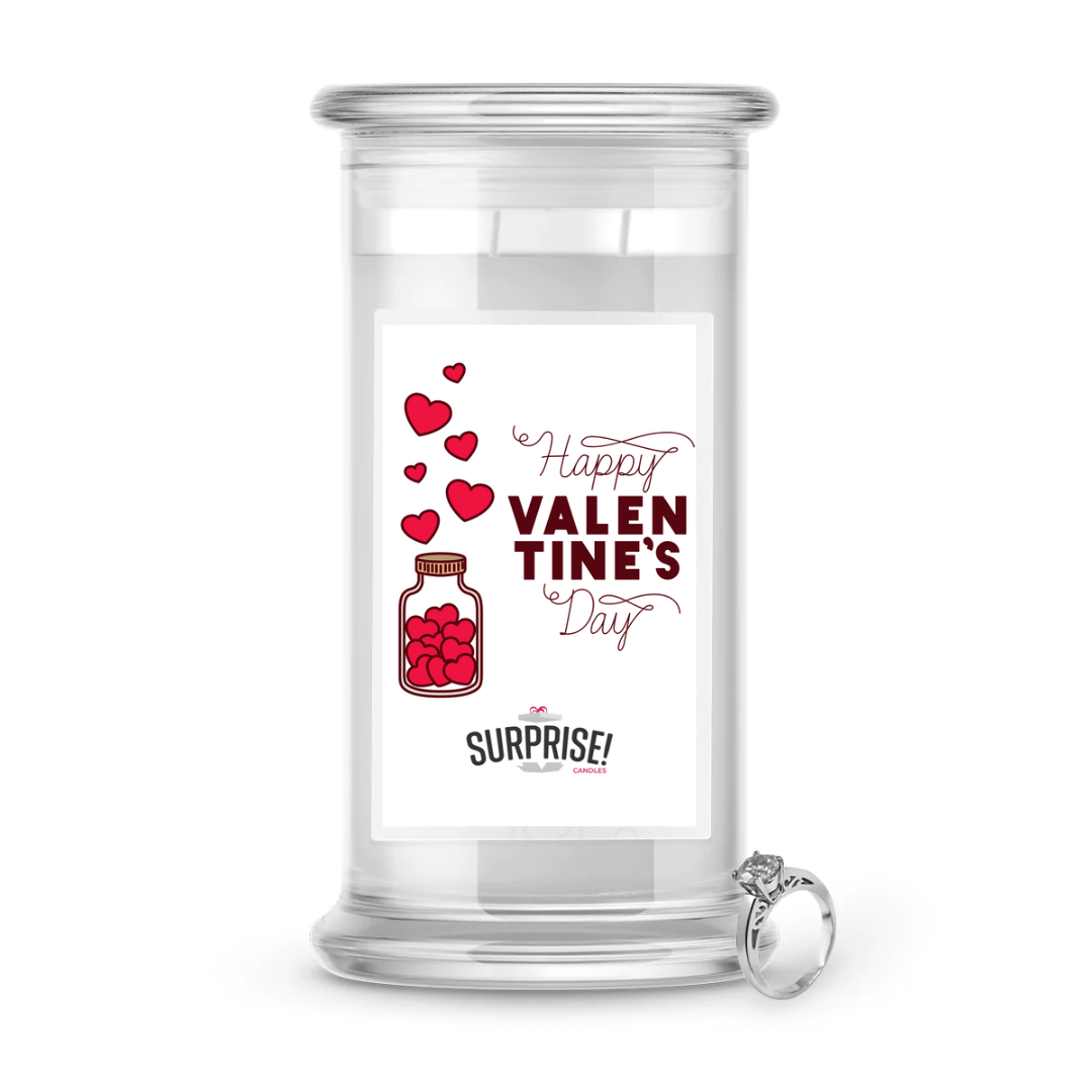 Happy Valentine's Day | Valentine's Day Surprise Jewelry Candles