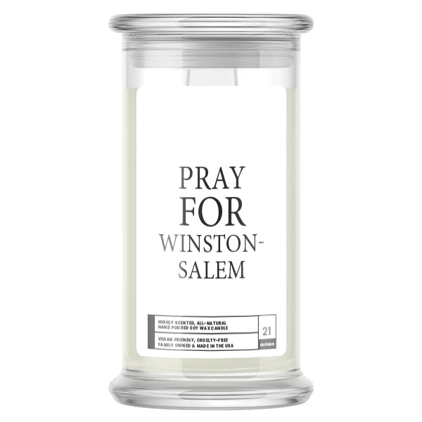 Pray For Winston-Salem Candle