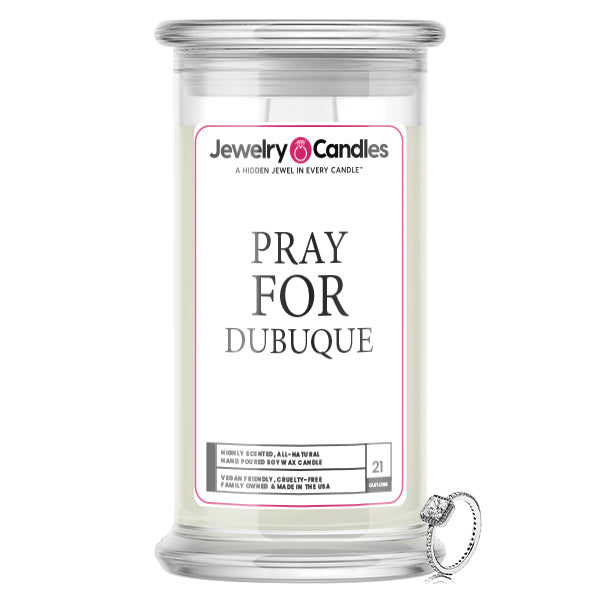 Pray For Dubuque Jewelry Candle