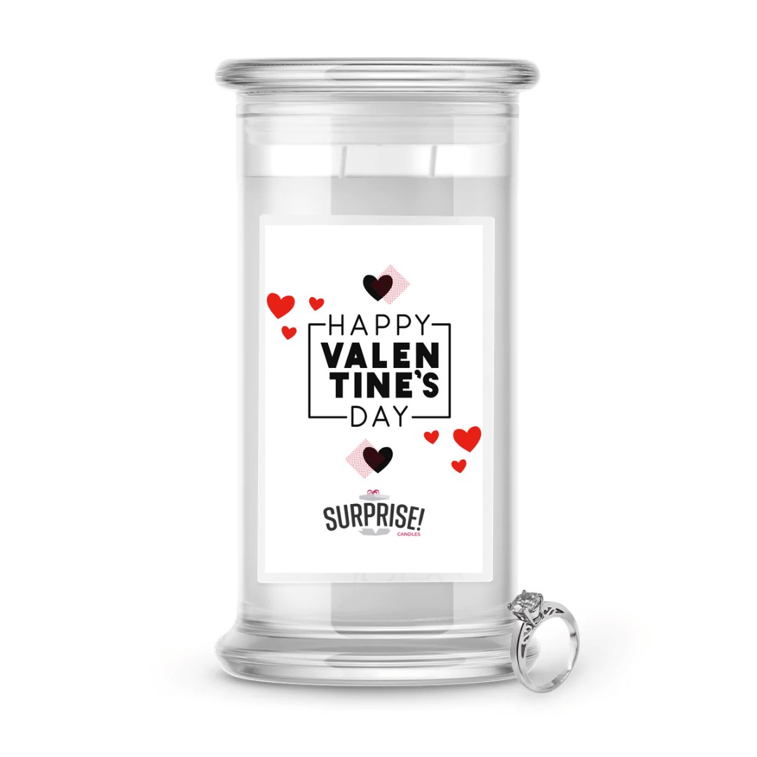 Happy Valentine's Day | Valentine's Day Surprise Jewelry Candles