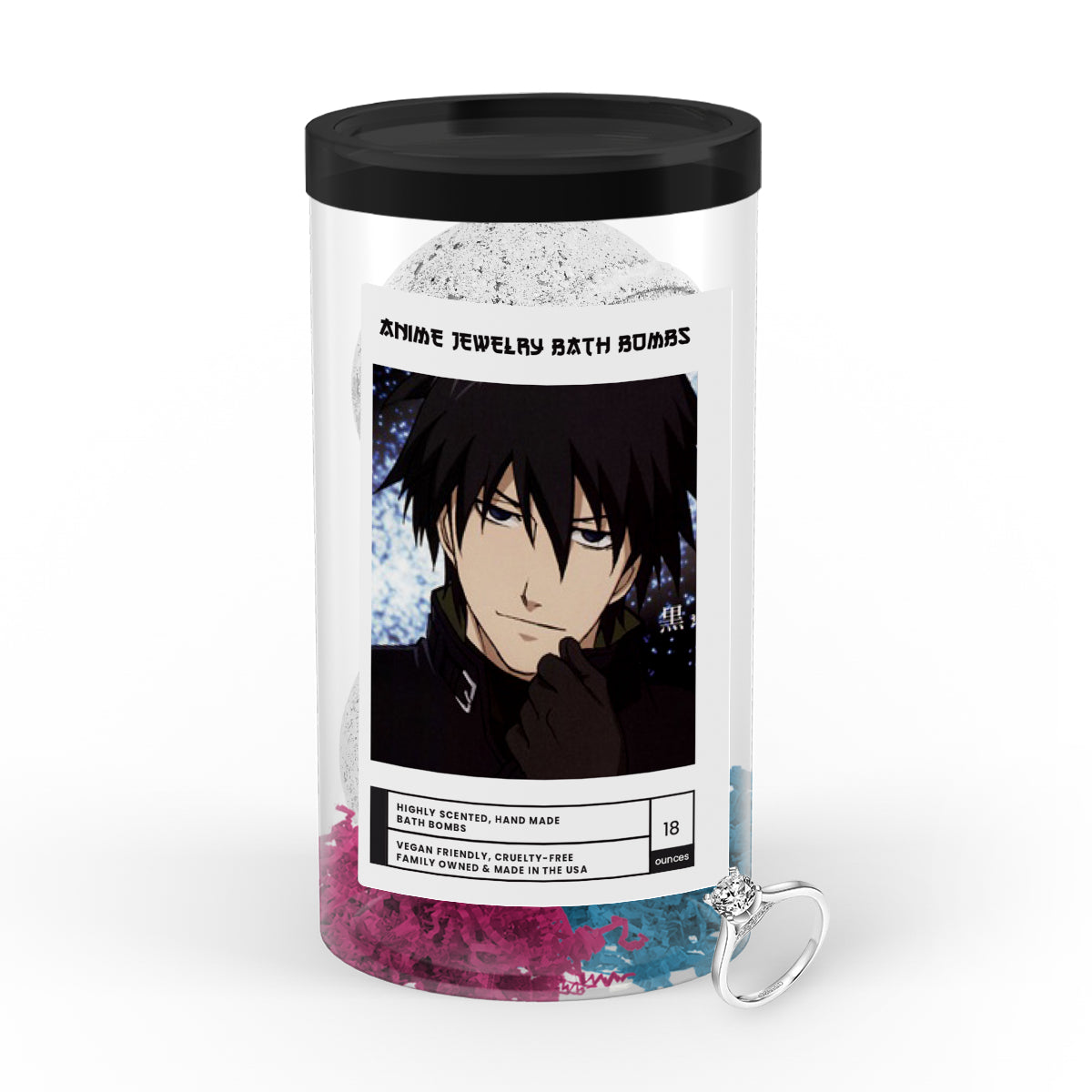 Hei (黒(ヘイ)) | Anime Jewelry Bath Bombs