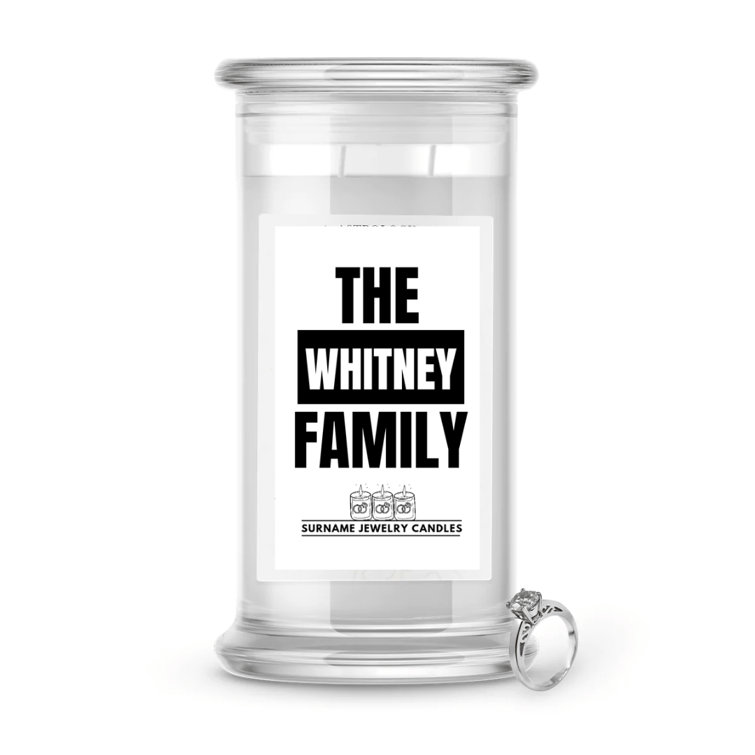 The Whitney Family | Surname Jewelry Candles