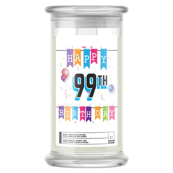 Happy 99th Birthday Candle