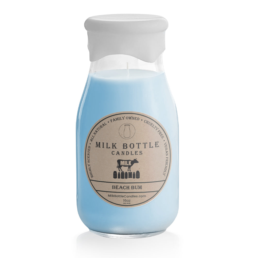 Beach Bum - Milk Bottle Candles