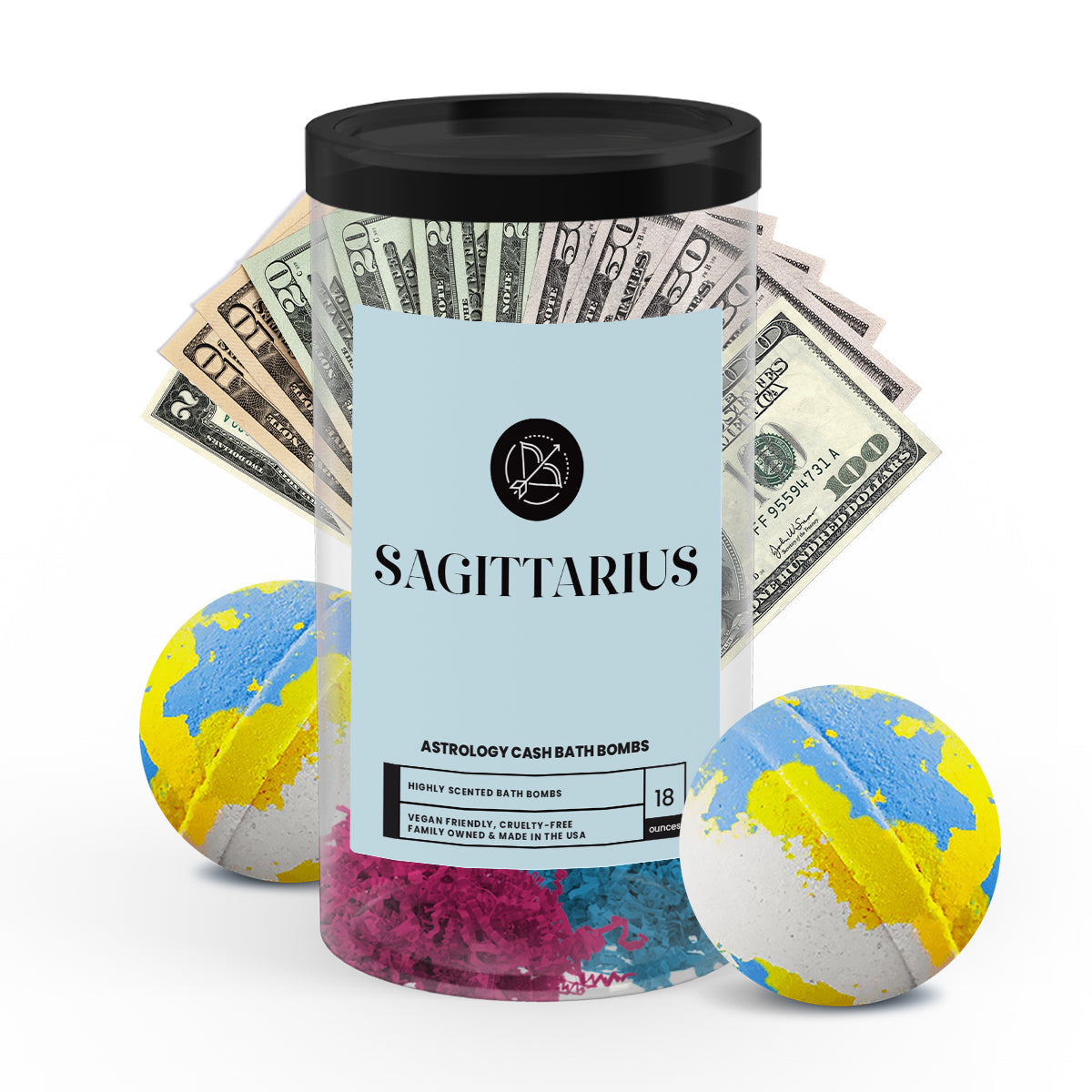 Sagittarius Astrology Cash Bath Bombs