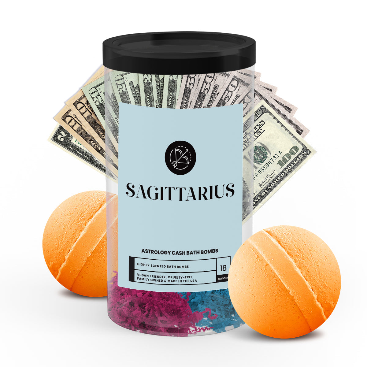 Sagittarius Astrology Cash Bath Bombs