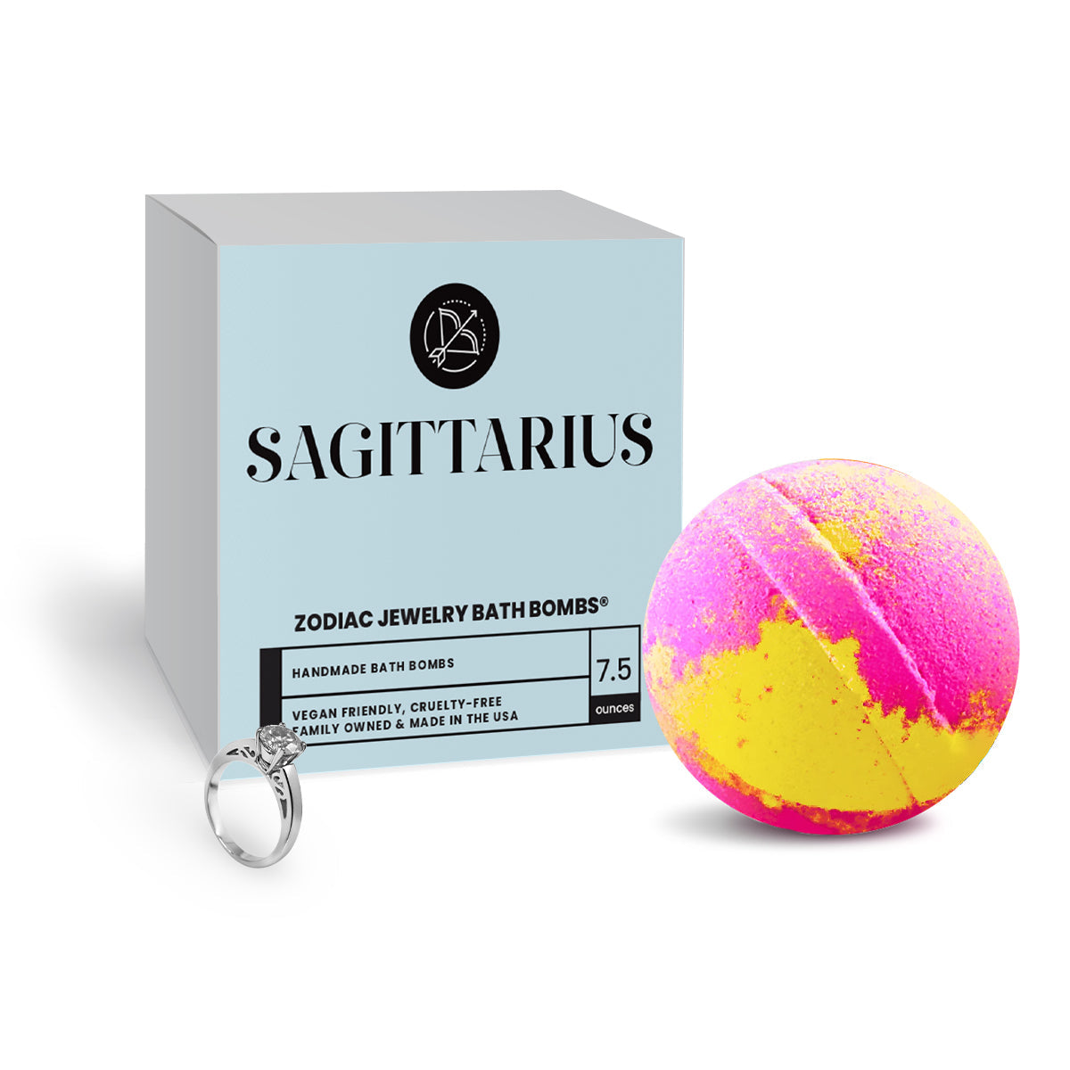 Sagittarius Zodiac Jewelry Bath Bomb