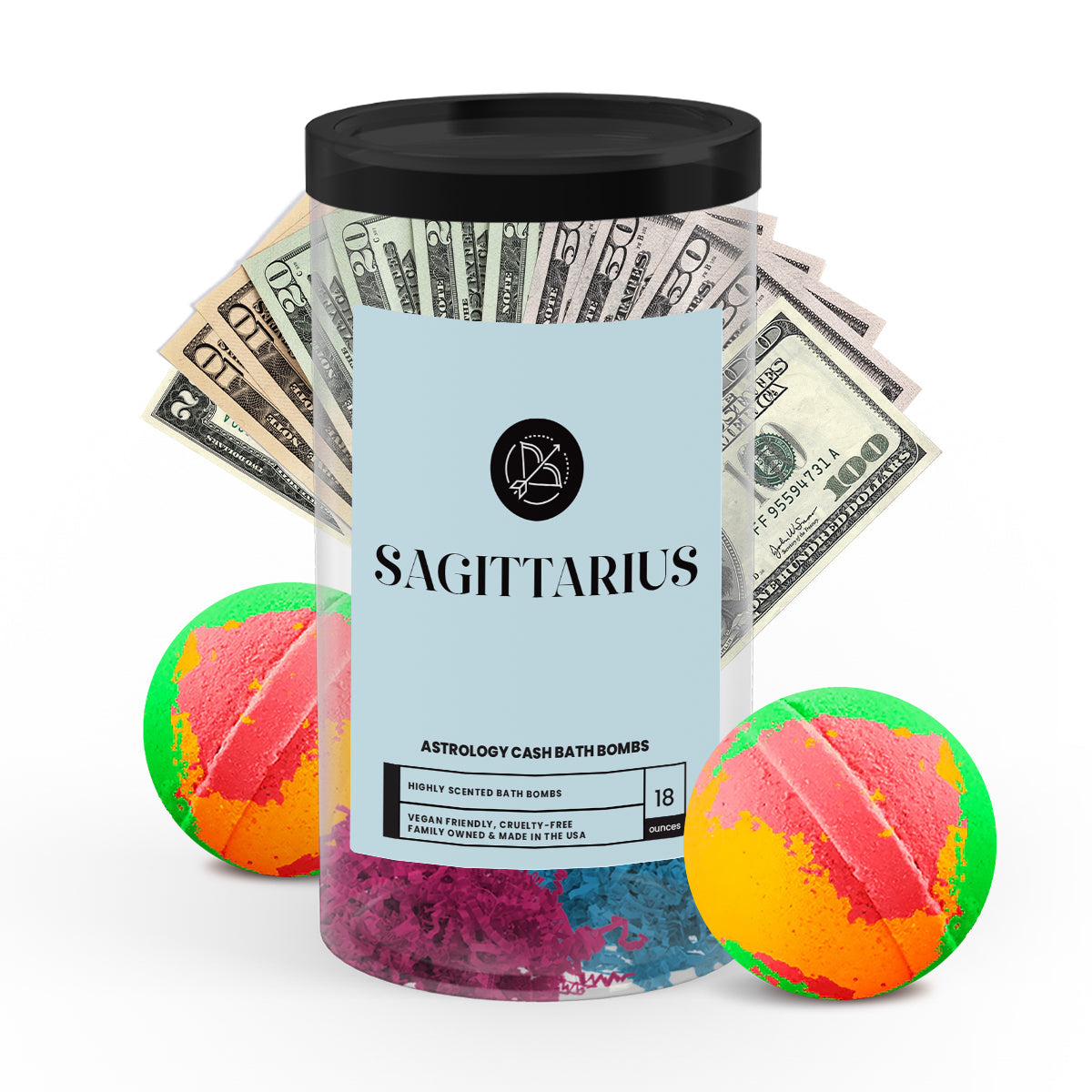 Sagittarius Astrology Cash Bath Bombs