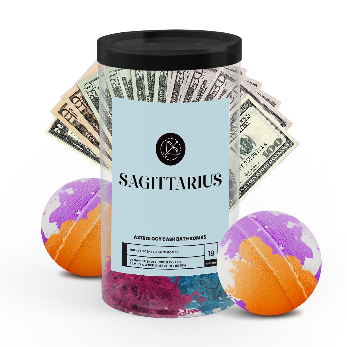 Sagittarius Astrology Cash Bath Bombs