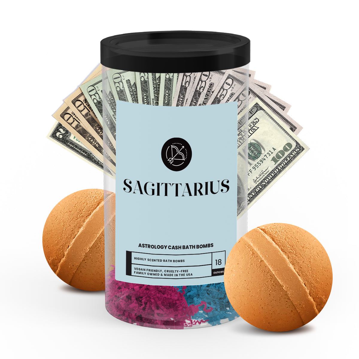 Sagittarius Astrology Cash Bath Bombs