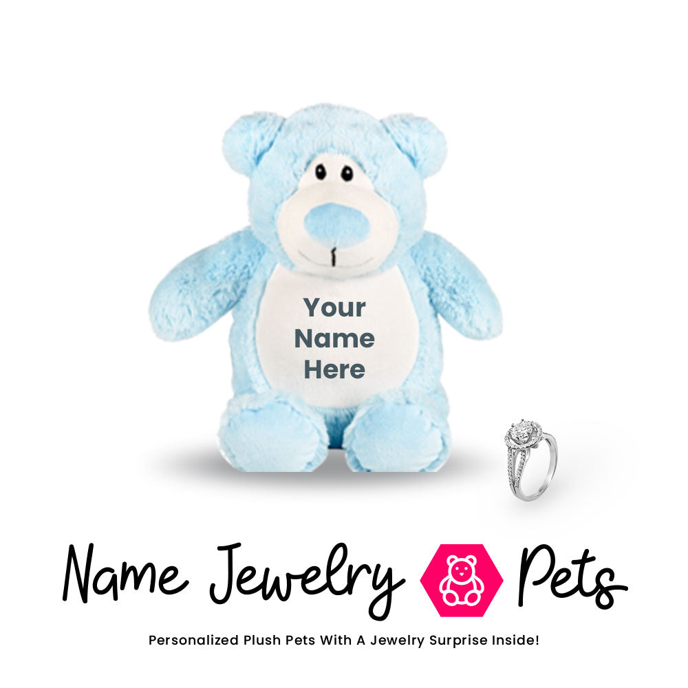 Bear-Blue Name Jewelry Pet