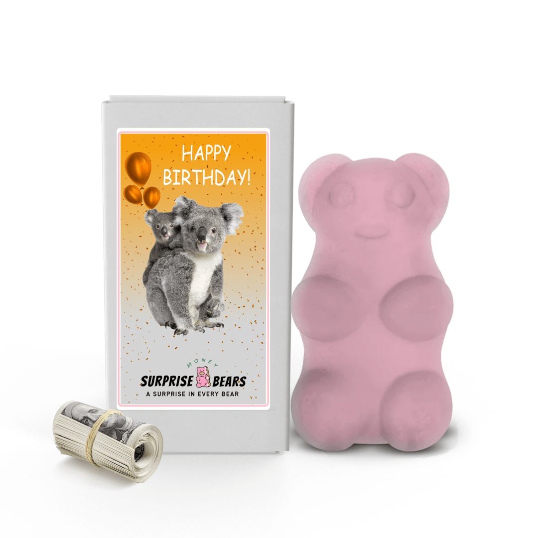 Happy Birthday Cash Surprise Bear