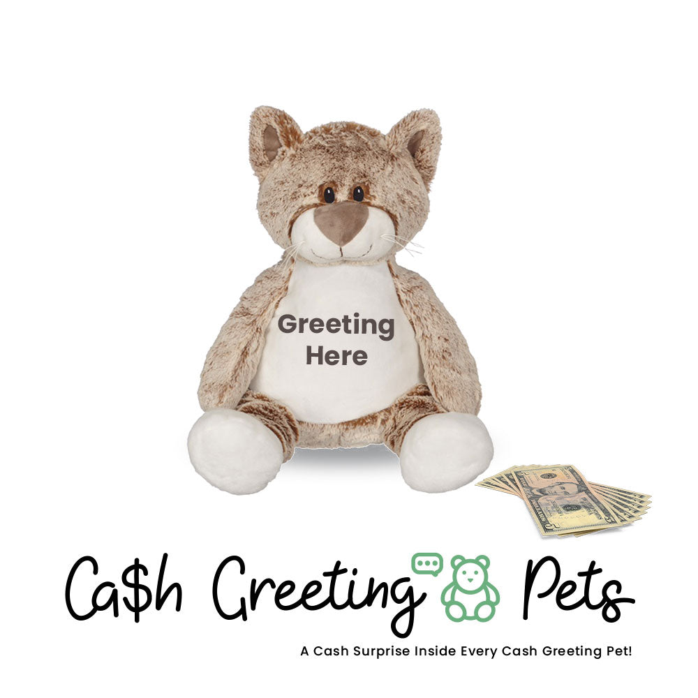 Cat Cash Greeting Pet