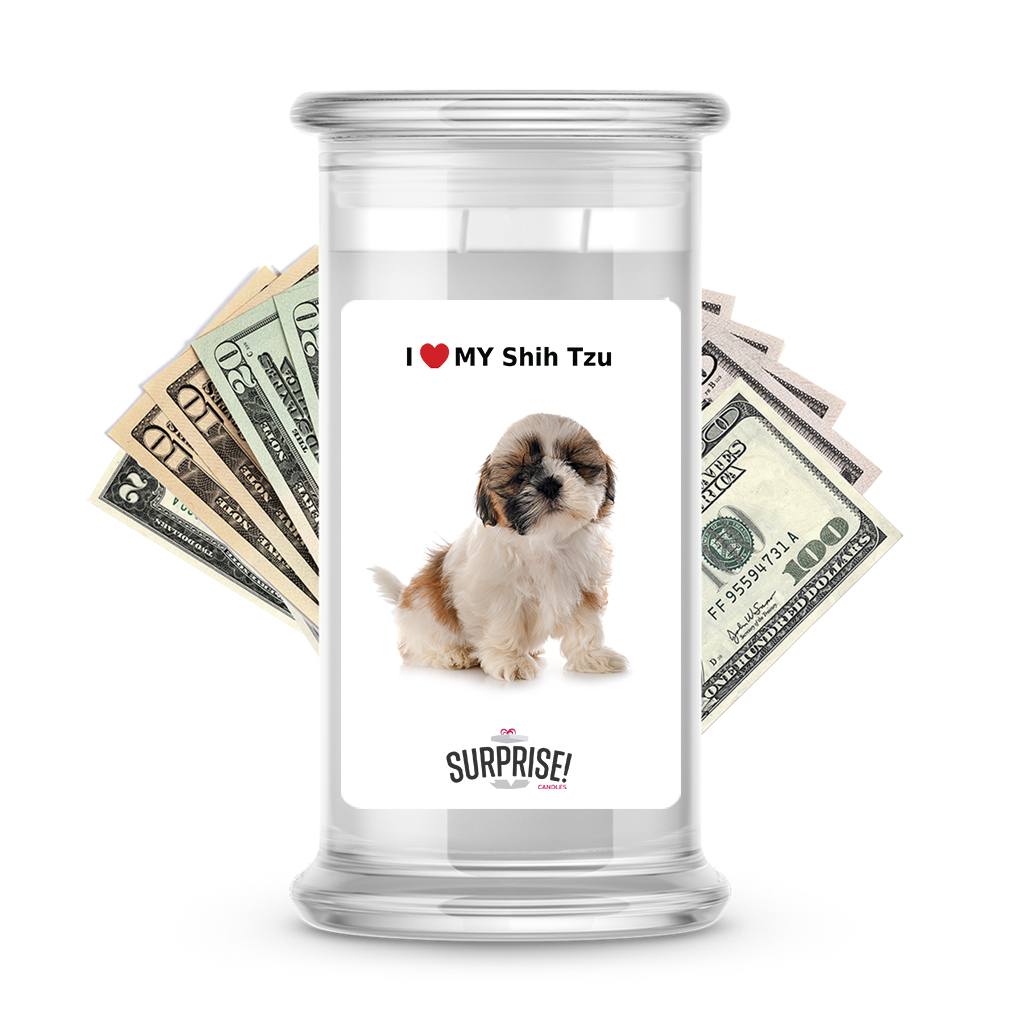 I ������ My Shih Tzu | Dog Surprise Cash Candles