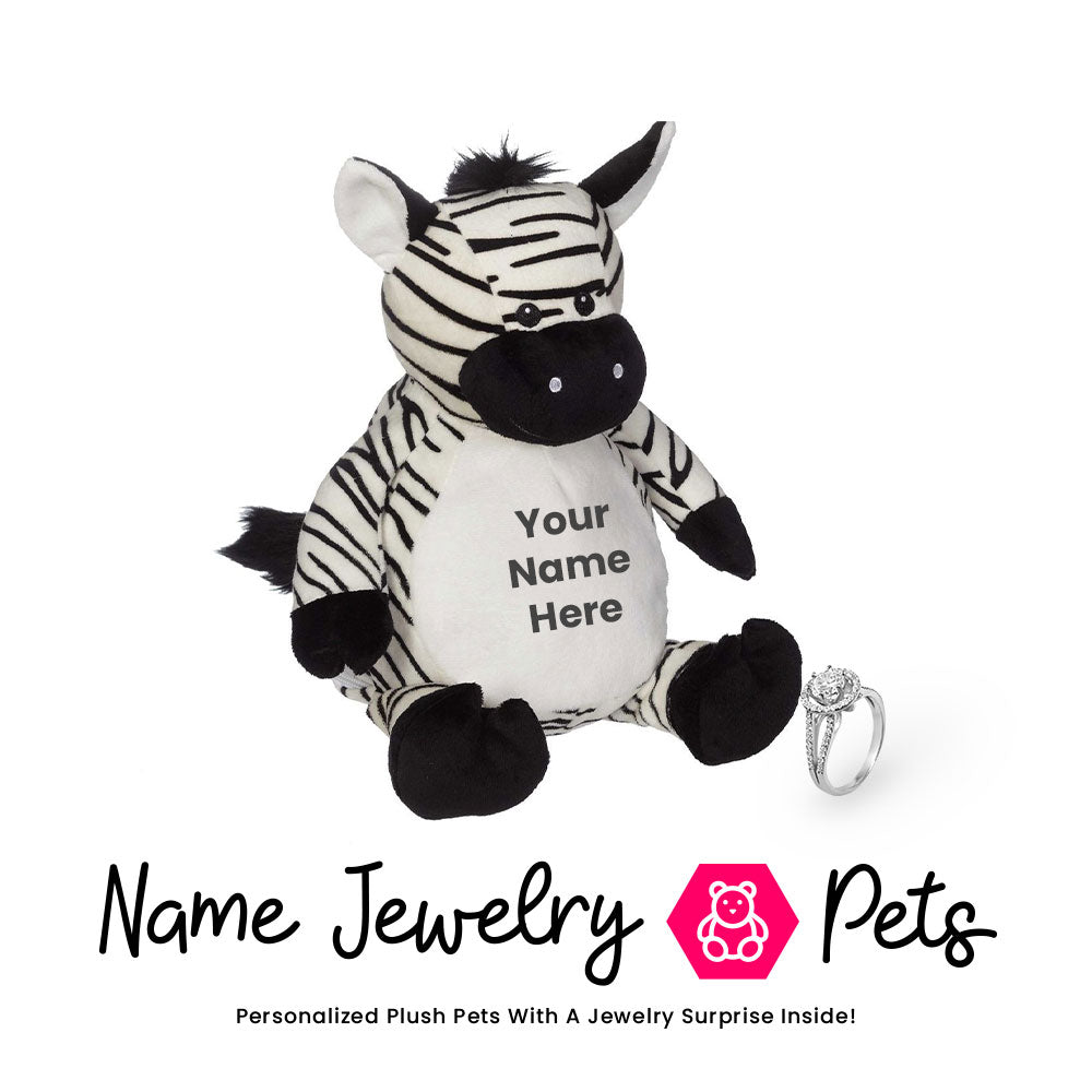 Zebra Name Jewelry Pet