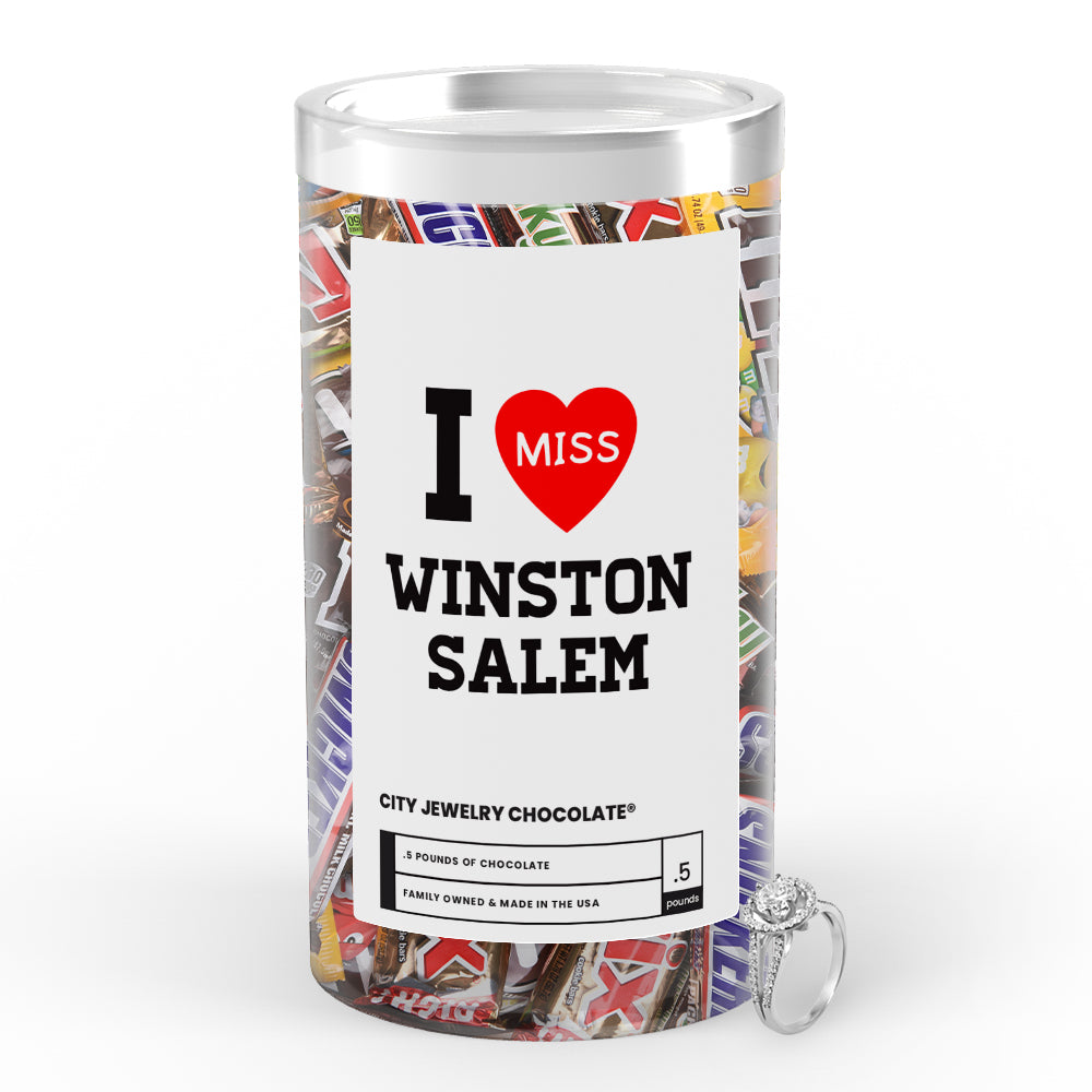 I miss Winston Salem City Jewelry Chocolate