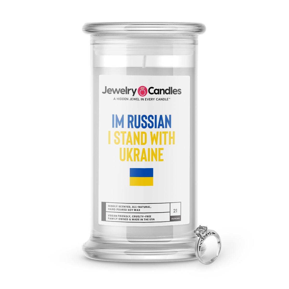 I'M Russian I Stand With Ukraine Jewelry Candles