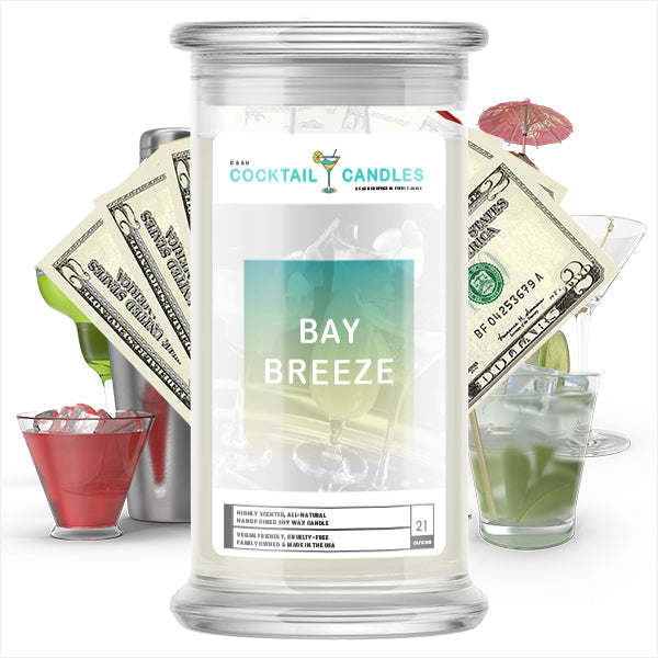 Bay Breeze Cocktail Cash Candle