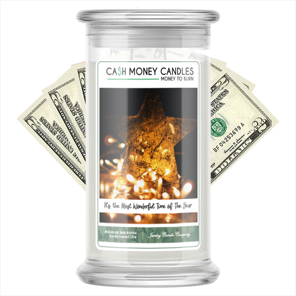 It's The Most Wonderful Time Of The Year  Cash Money Candle