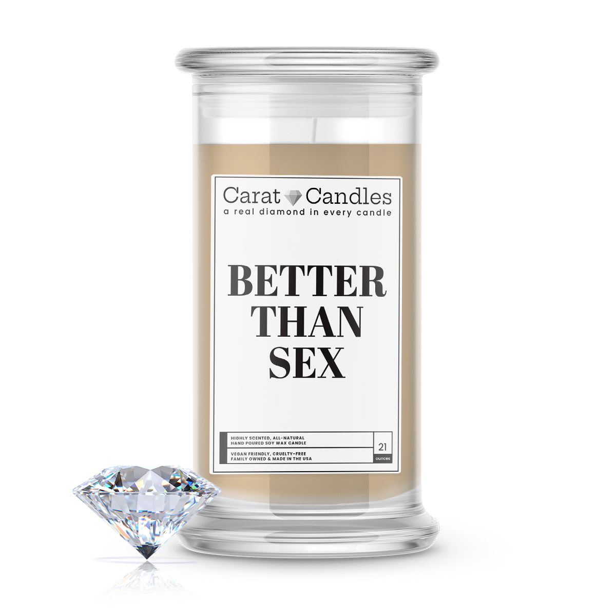 Better Than Sex Diamond Carat Candle – 21 oz Luxury Diamond Candle