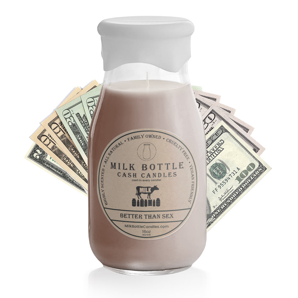 Better Than Sex - Milk Bottle Cash Candles