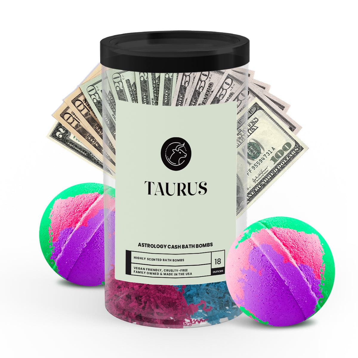 Taurus Astrology Cash Bath Bombs