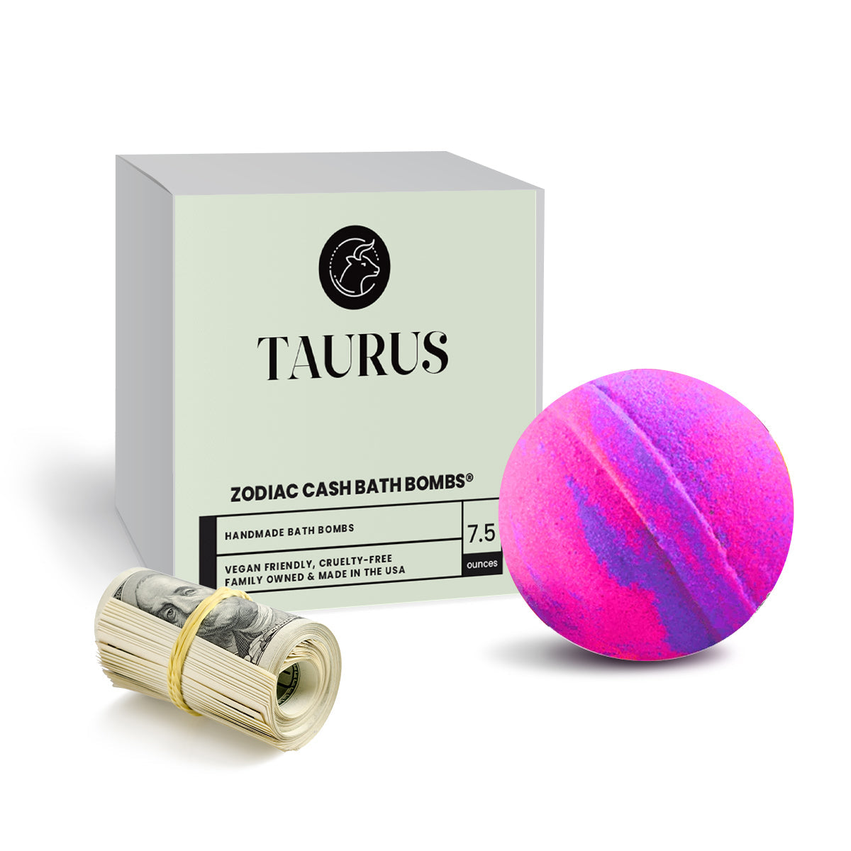 Taurus Zodiac Cash Bath Bomb