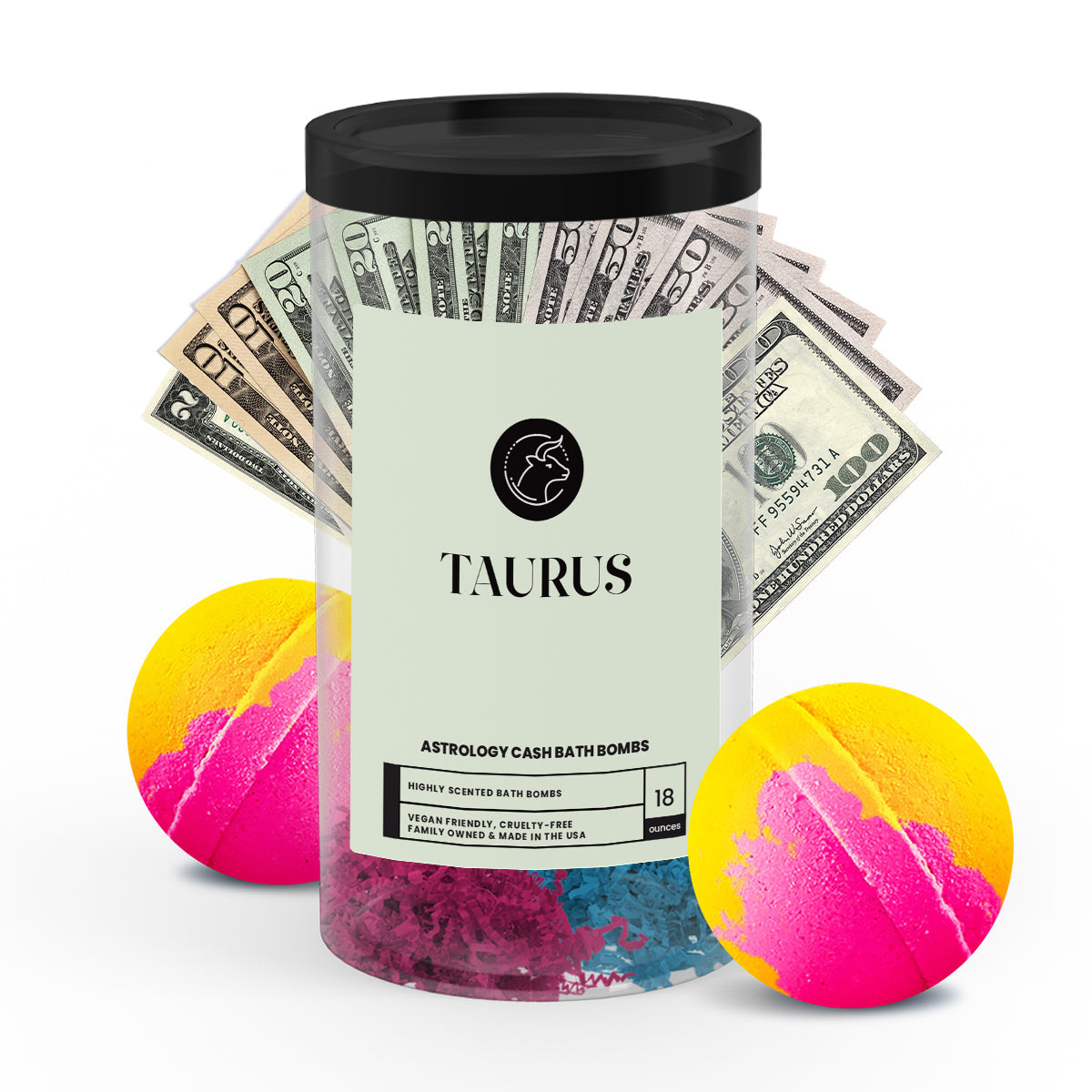 Taurus Astrology Cash Bath Bombs