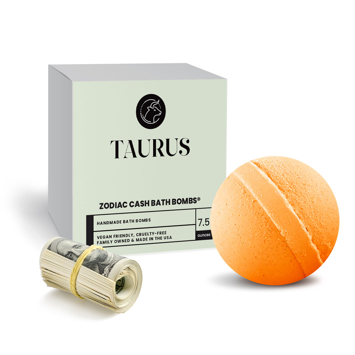 Taurus Zodiac Cash Bath Bomb