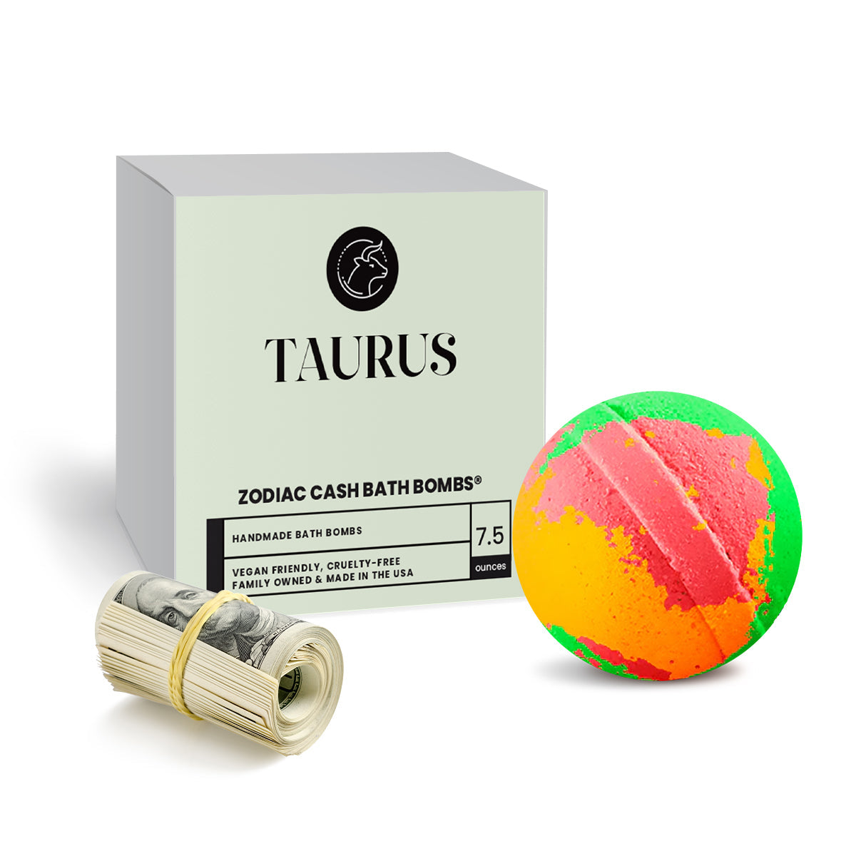 Taurus Zodiac Cash Bath Bomb