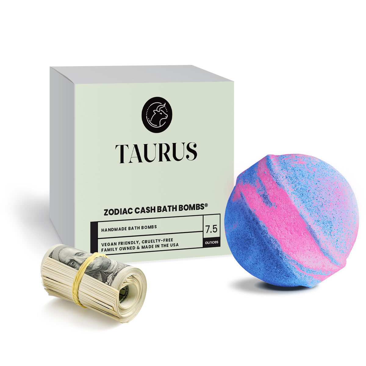 Taurus Zodiac Cash Bath Bomb