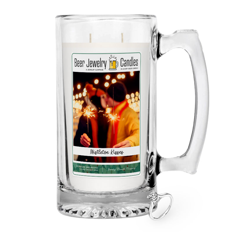 Mistletoe Kisses Beer Jewelry Candle