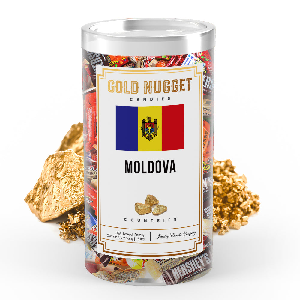 Moldova Countries Gold Nugget Candy
