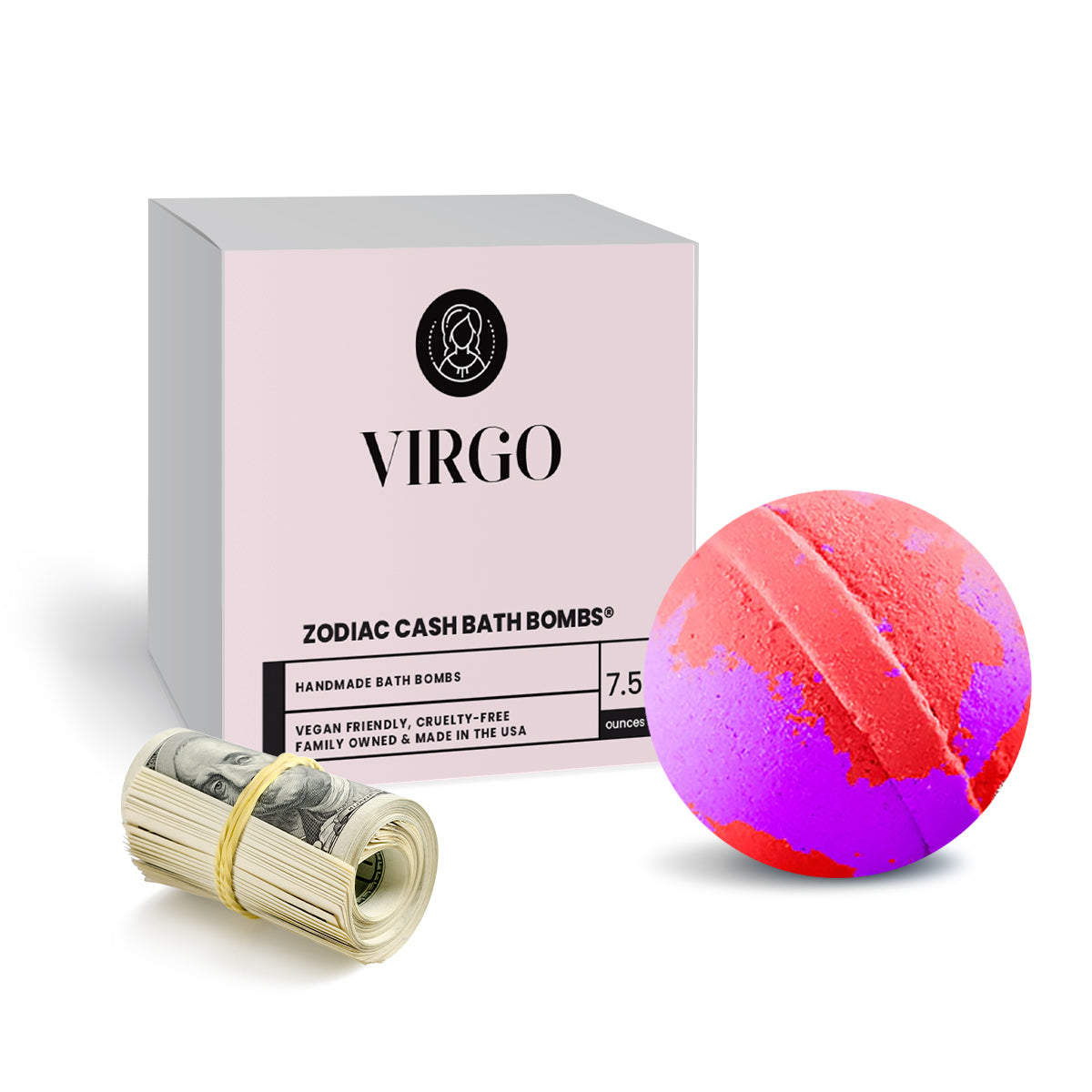 Virgo Zodiac Cash Bath Bomb