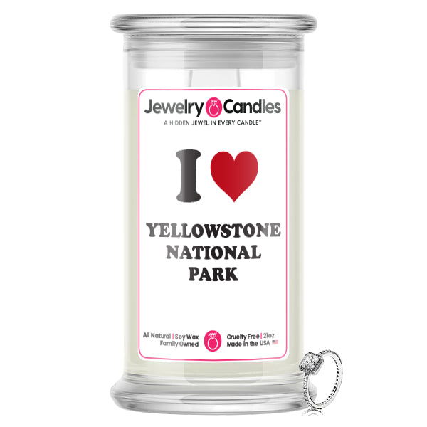I Love YELLOWSTONE NATIONAL PARK Landmark Jewelry Candles