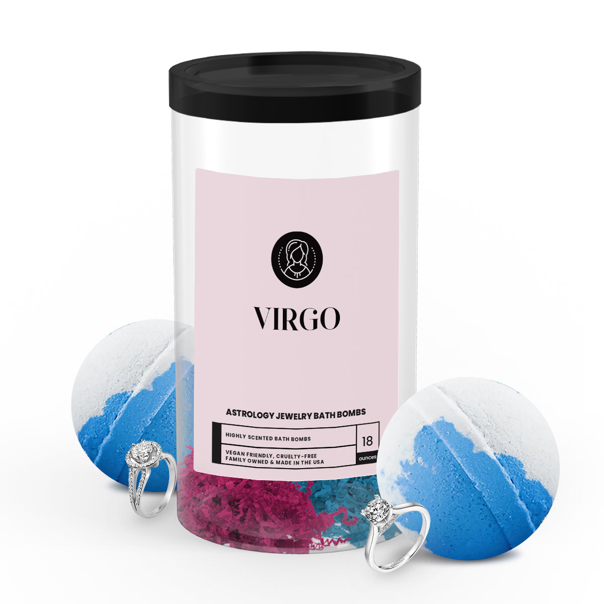 Virgo Astrology Jewelry Bath Bombs