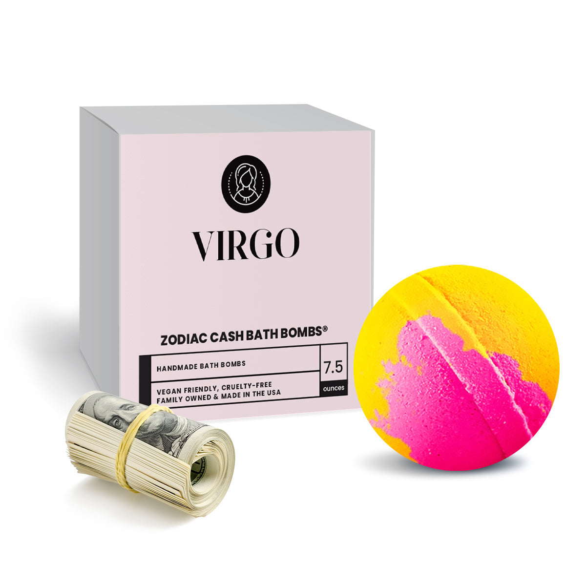 Virgo Zodiac Cash Bath Bomb