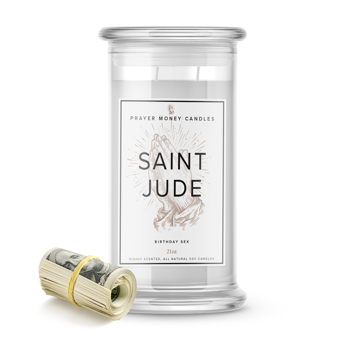 Saint Jude Prayer Candles - Birthday Sex Scent