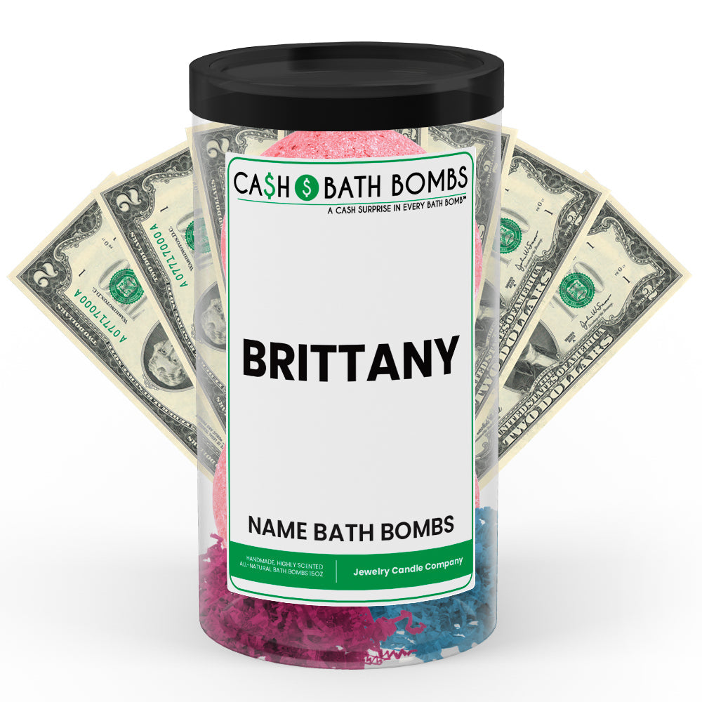 BRITTANY Name Cash Bath Bomb Tube