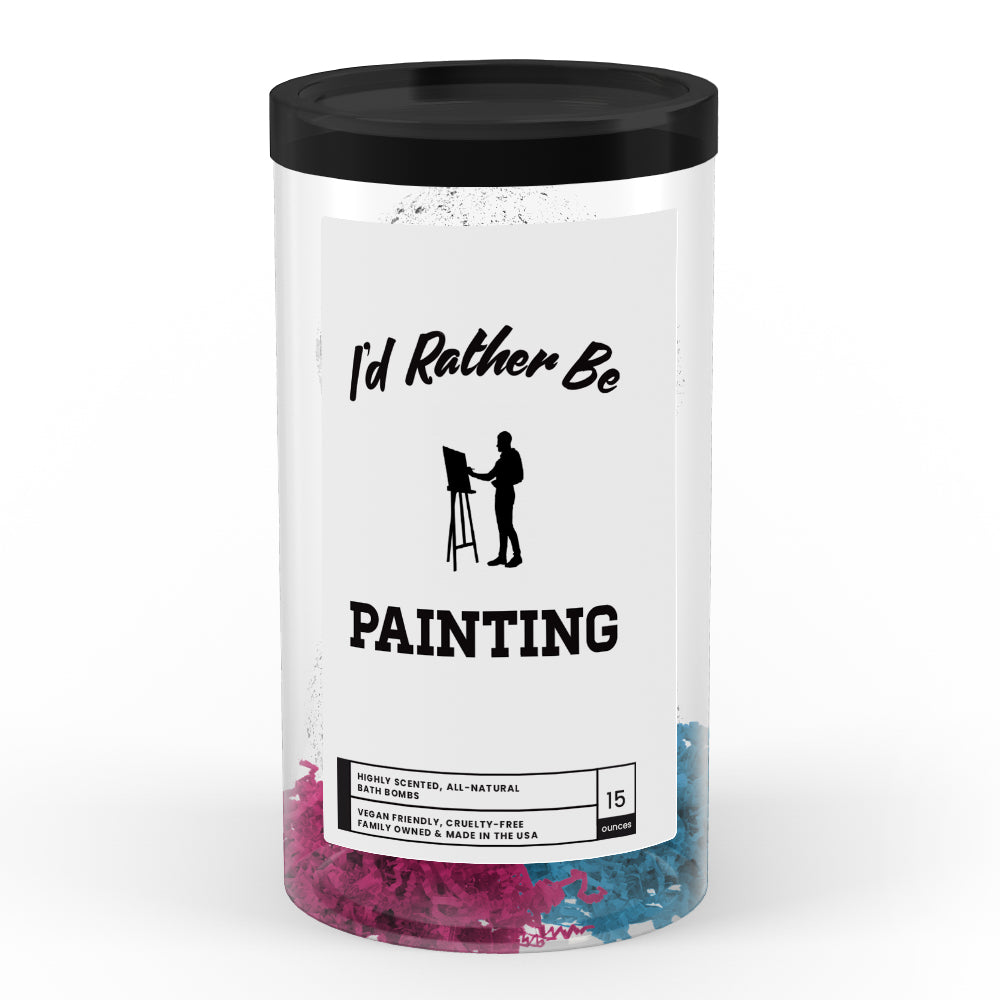 I'd rather be Painting Bath Bombs