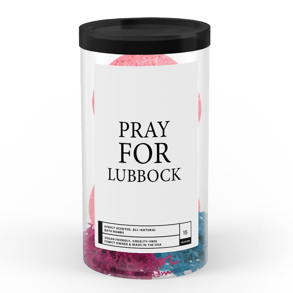 Pray For Lubbock Bath Bomb Tube