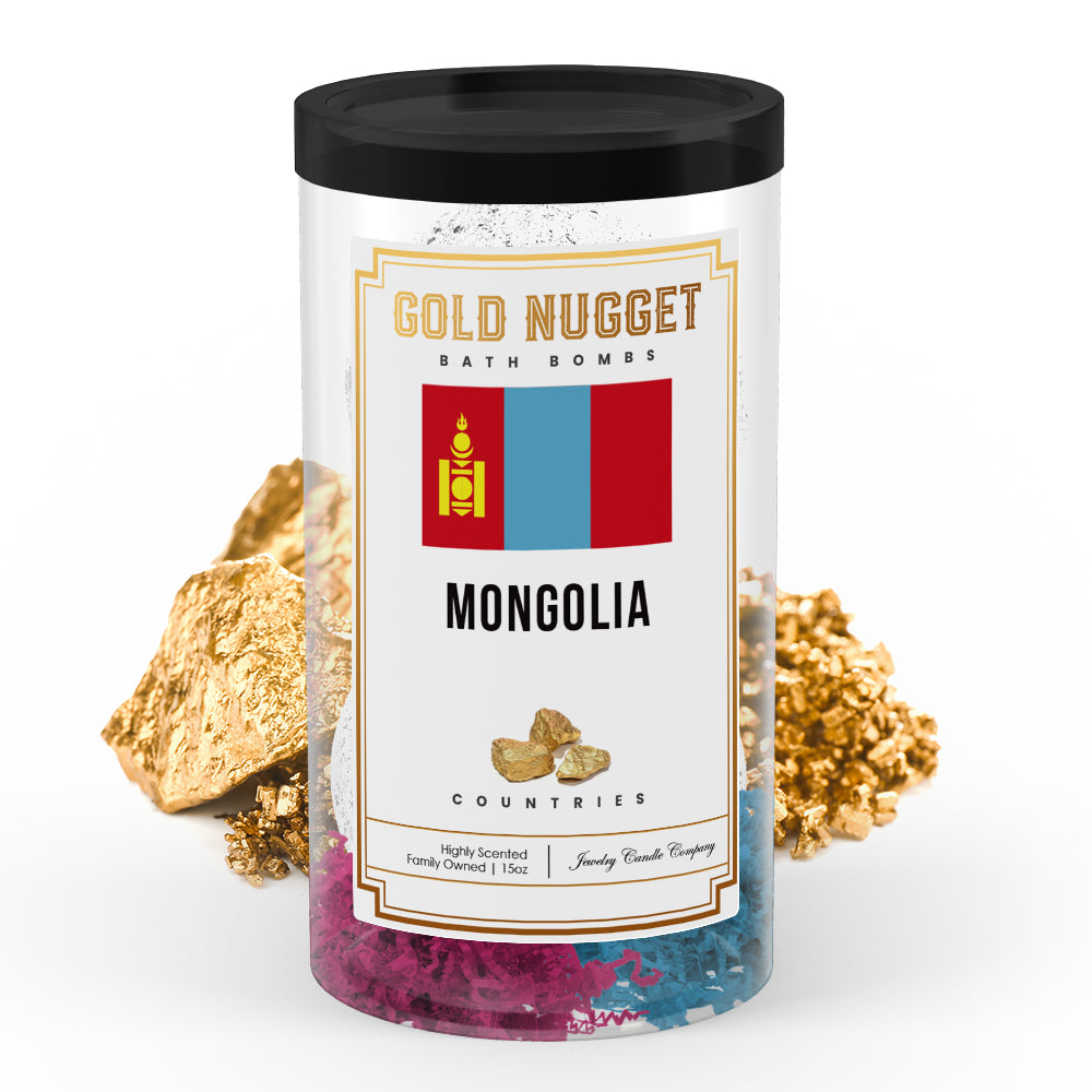 Mongolia Countries Gold Nugget Bath Bombs