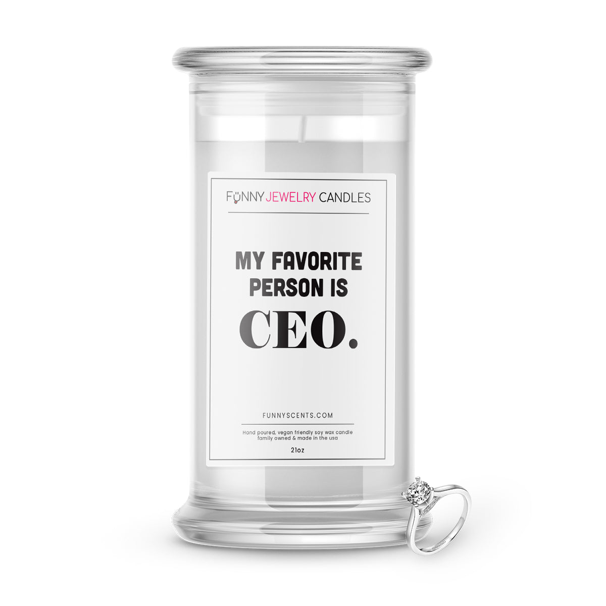 My Favorite Person is CEO Jewelry Funny Candles