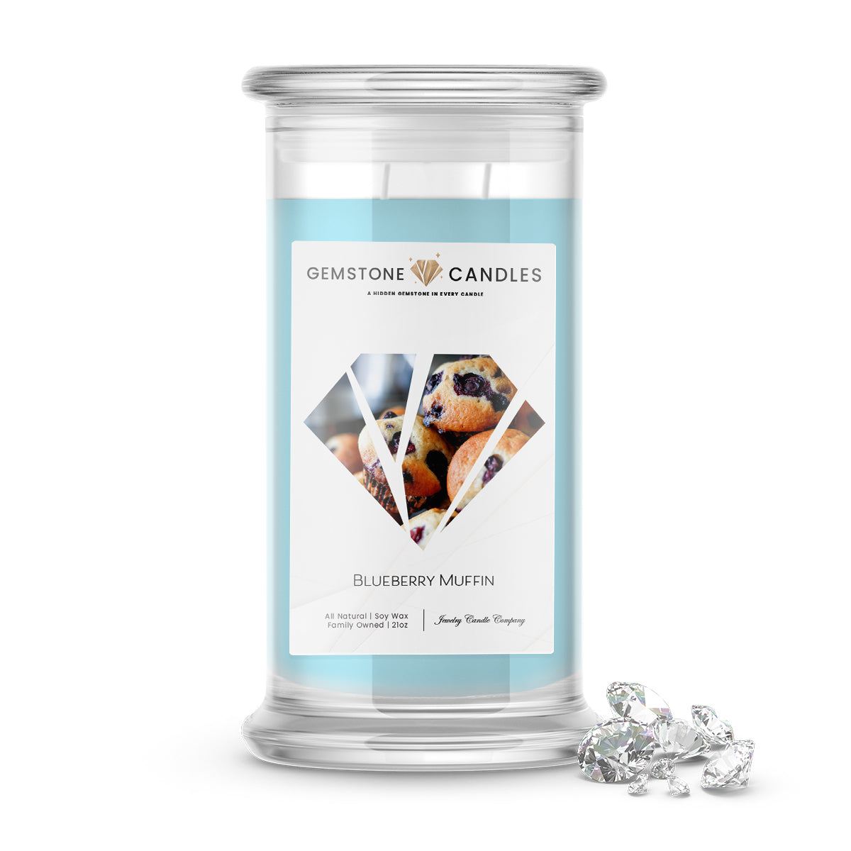 Blueberry Muffin | Gemstone Candles