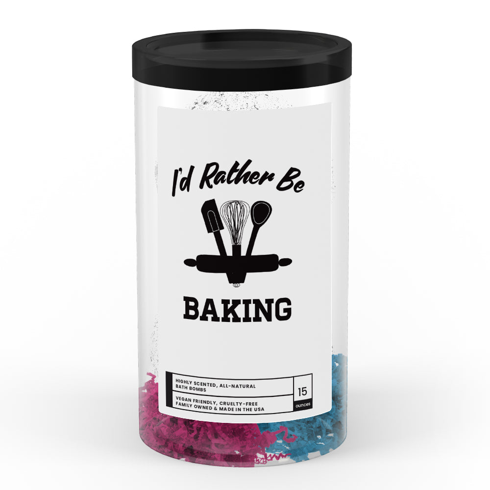 I'd rather be Baking Bath Bombs